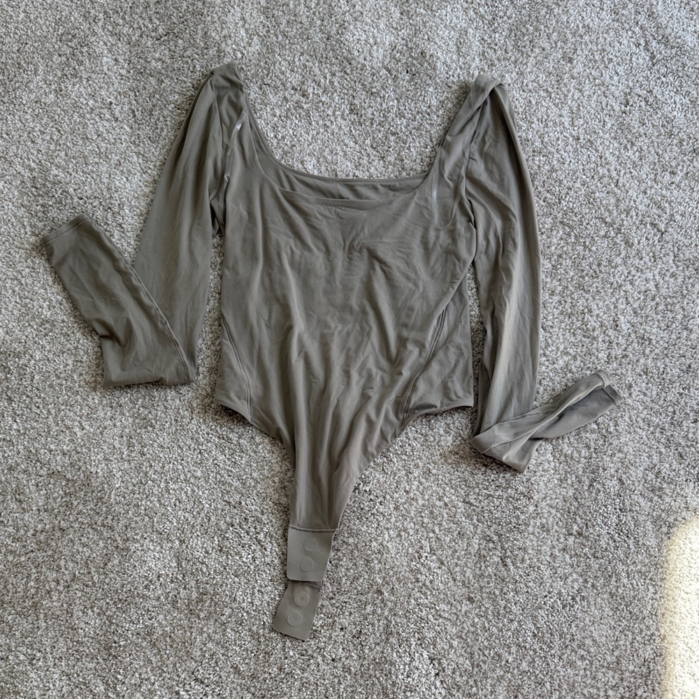 Lululemon Tan Bodysuit